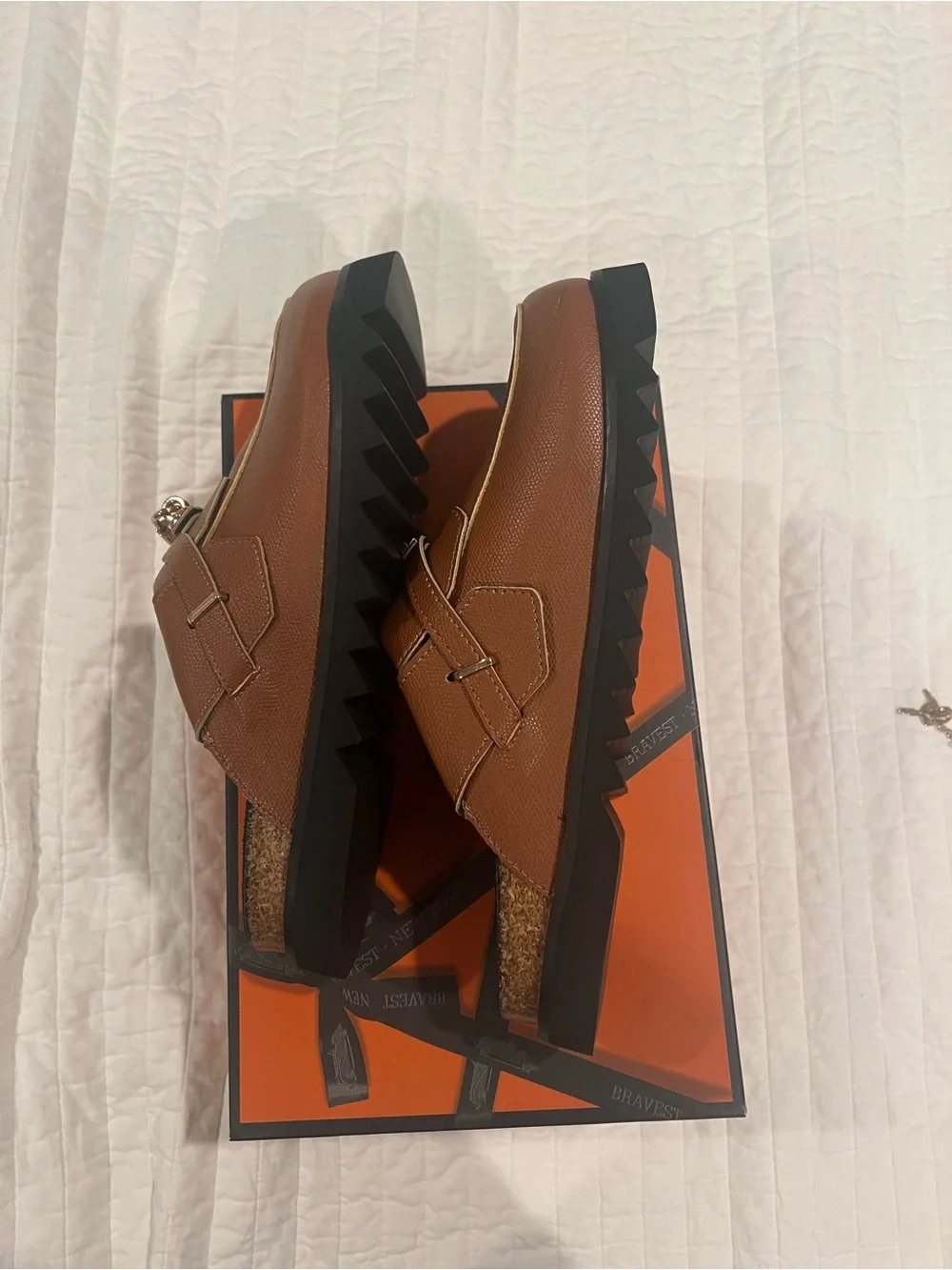 Bravest studios Cognac Bag Clogs Size: US 10 Brand New with Box and accessories